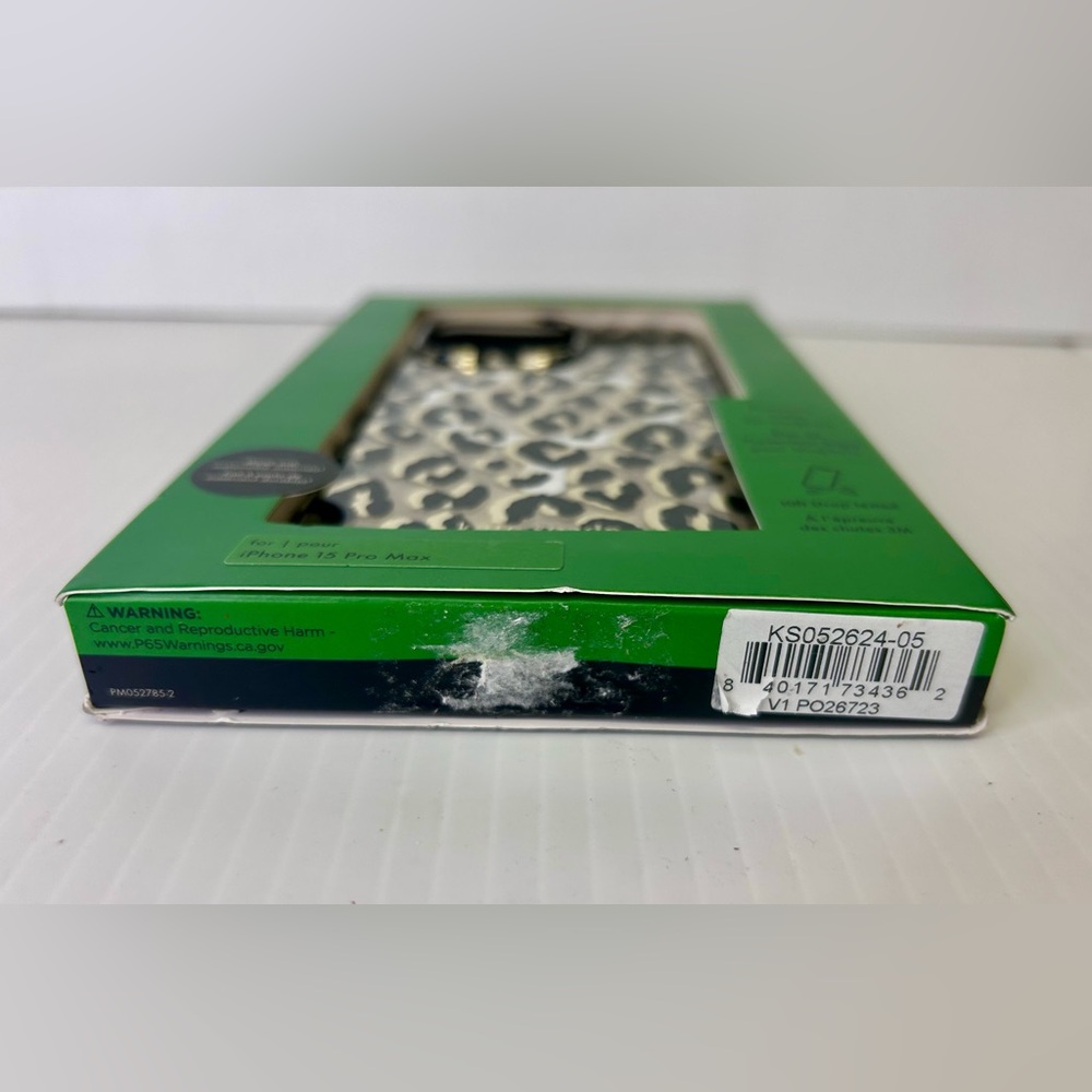 โ ๏ธโKate Spadeโ NIB IPhone 15 Pro Max Leopard Black/Gold Print Case for MagSafe - Picture 5 of 10